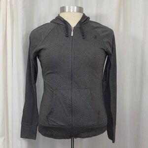 Champion gray zip up sweatshirt